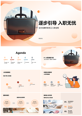 2025新员工入职无忧流程支持福利待遇PPT模板