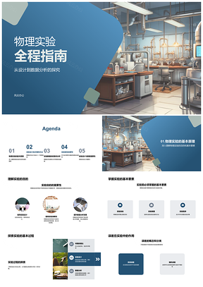 2025物理实验设计数据误差设备操作指南PPT模板