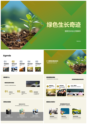 2025植物生命萌芽光合开花四季养护PPT模板