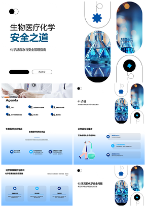 2025生物医疗化学品安全研发储用与事故防控PPT模板
