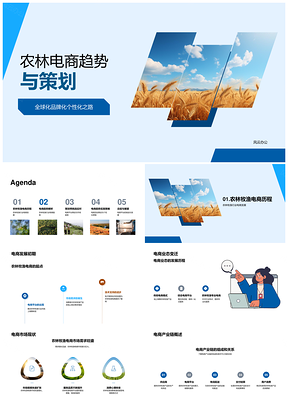 2025农林电商全球化品牌化趋势与策划PPT模板