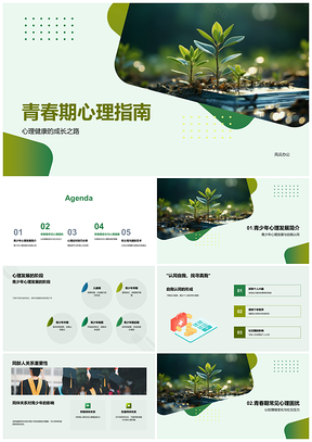 2025青少年心理发展自我认同压力指南PPT模板