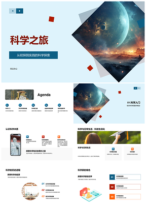 2025科学之旅初探实践探索与生活展望PPT模板