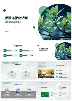 2025品牌环保转型绿色营销重塑消费观与价值PPT模板