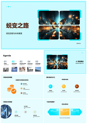 2025IT项目团队年度蜕变历程成果展望PPT模板