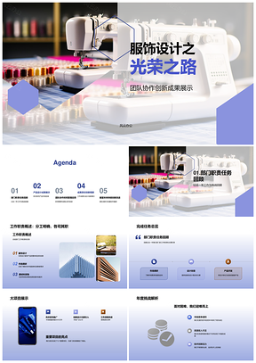2025风华服饰设计团队协作创新成果展PPT模板