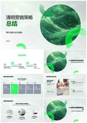2025清明营销策略调整提升品牌认知销售PPT模板
