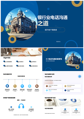 2025银行业电话沟通服务礼仪提升客户满意度PPT模板