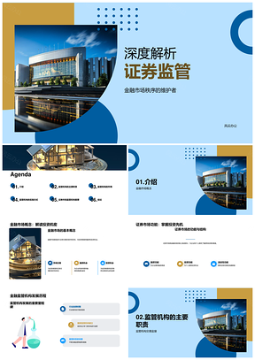 2025证券监管机构职责与金融市场结构解析PPT模板
