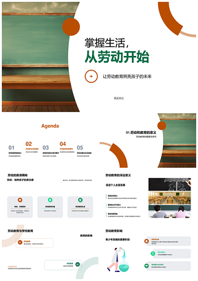 2025四年级劳动教育提升自理解题能力全面发展PPT模板