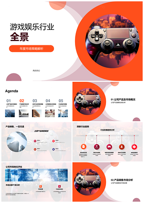 2025游戏娱乐行业年度策略销售份额竞品产品创新体验PPT模板