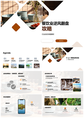 2025餐饮业逆势突围趋势解析运营优化方案PPT模板