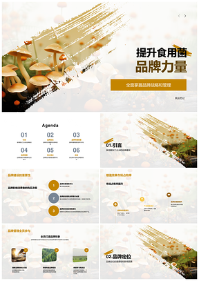 2025食用菌品牌建设策略与营销团队管理PPT模板