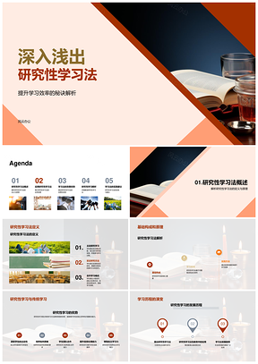 2025研究性学习法原理效率课堂自我团队思考PPT模板