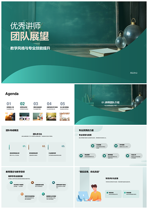 2025优秀讲师团队构成教学风格技能提升招募PPT模板