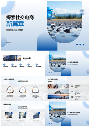 2025社交电商创新融合战略合作全球用户行为市场潜力PPT模板
