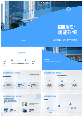 2025园区治理赋能升级管理服务安全维护PPT模板