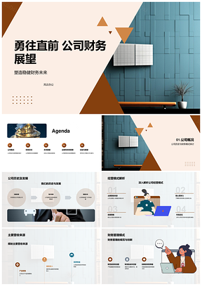 2025公司财务稳健未来展望营收利润双增扩份额强品牌PPT模板