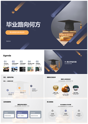 2025高三毕业职业规划与技术驱动未来走向PPT模板