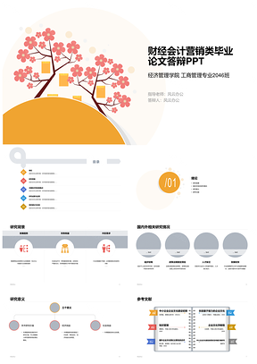 2025财经会计毕业答辩设计研究技术与实践总结展望PPT模板