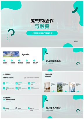 2025房产开发合作融资模式风控与投资保障PPT模板