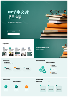 2025中学生阅读荐书能力思维培养PPT模板