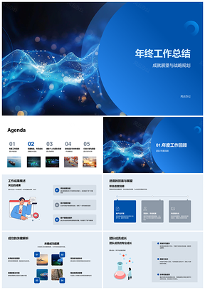2025年终总结战略项目进展成功因素团队成长创新案例贡献PPT模板