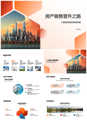 2025房产销售策略市场趋势摩天大楼竞争分析PPT模板