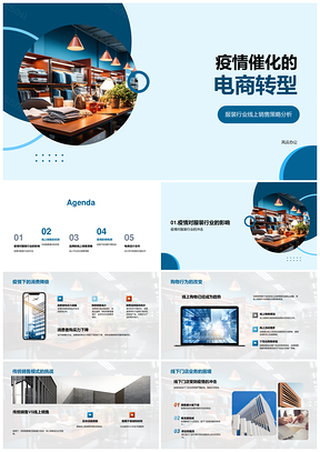2025疫情催化服装行业电商转型策略PPT模板
