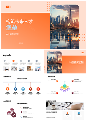 2025人才战略驱动企业育才引智未来PPT模板