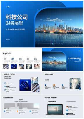 2025科技公司财务展望利润增长成本产品市占率未来PPT模板