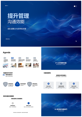 2025高效管理沟通凝聚团队提升效能智慧PPT模板