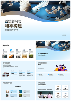 202520XX战和构建历史国际政治经济文化PPT模板