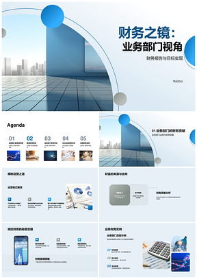 2025业务部门财务策略目标与运营总结PPT模板