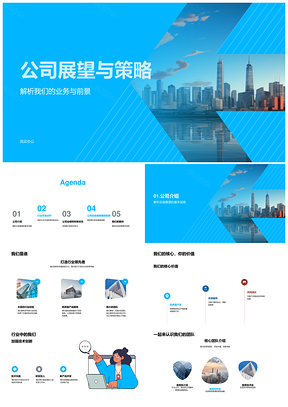 2025公司战略展望市场经理解析投资者会核心业务前景行业定位目标市场PPT模板