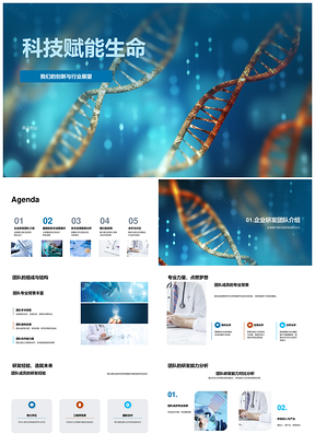 2025生物医疗科技创新赋能未来PPT模板