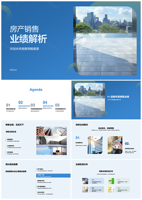 2025房产销售团队策略优质服务业绩达成优秀PPT模板