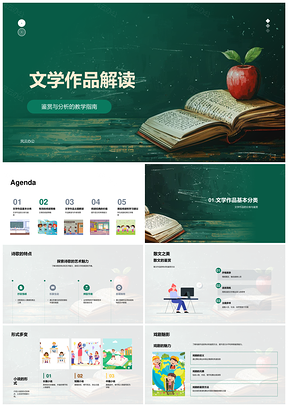 2025文学作品各类文体鉴赏教学与阅读策略PPT模板