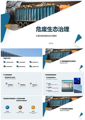 2025危险废物分类处理与环境污染防治PPT模板