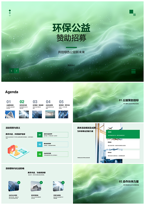 2025环保公益赞助招募合作活动品牌影响力PPT模板