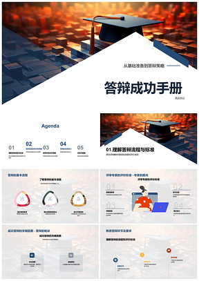 2025毕业答辩策略技巧流程与职业规划PPT模板