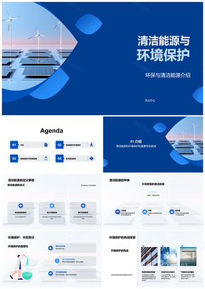 2025清洁能源环保挑战实践案例与优势PPT模板