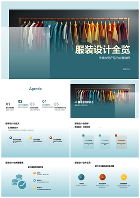 2025服装设计创意流程关键步骤要素目标时装素描本产品PPT模板