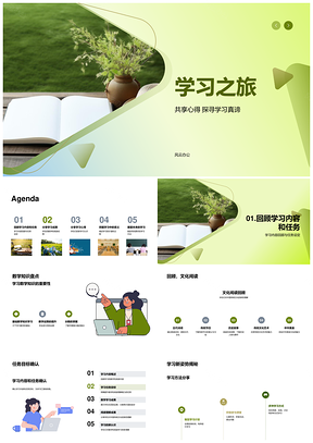 2025学习之旅数学传统开卷提升能力悟价值PPT模板