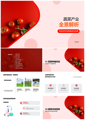 2025蔬菜种植市场趋势合作社供应商竞争价格份额番茄分析PPT模板
