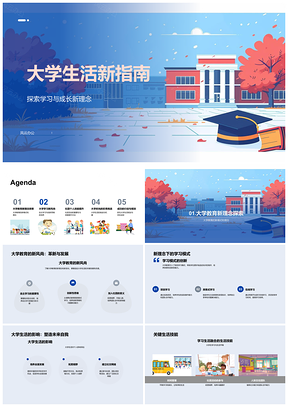 2025大学生活学创成长社团高效规划新指南PPT模板