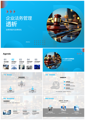 2025企业法务风险管理法律优化跨部门协作PPT模板