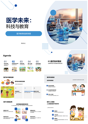 2025医学未来科技教育创新趋势PPT模板