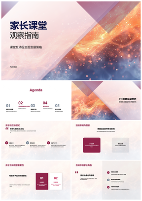 2025家长课堂互动全面发展策略指南PPT模板