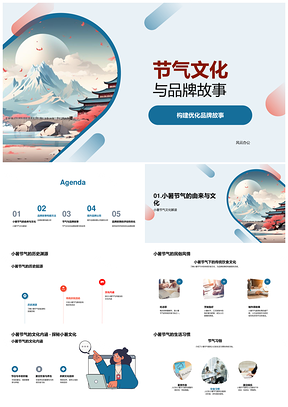 2025小暑节气文化赋能品牌健康价值营销PPT模板
